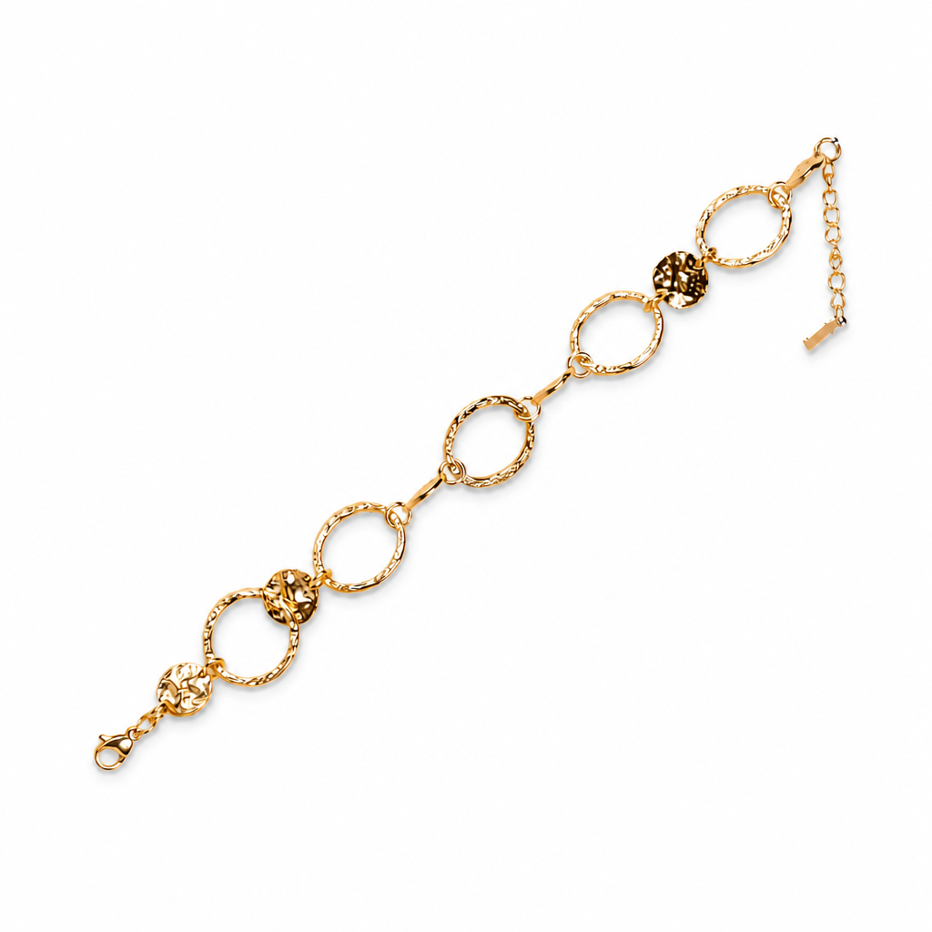 BRACCIALE MORBIDO A CATENA EFFETTO MARTELLATO