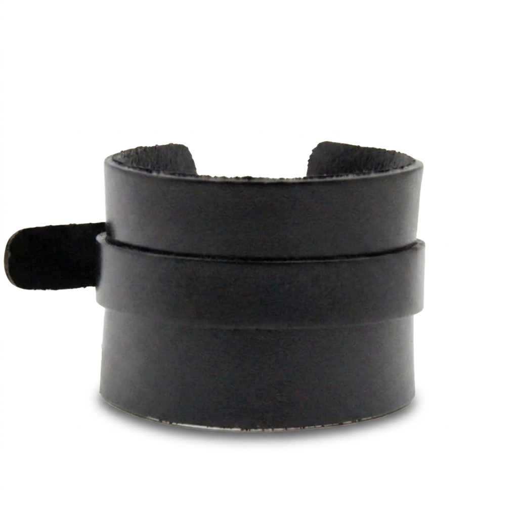 FAUX LEATHER BAND BRACELET WITH BELT