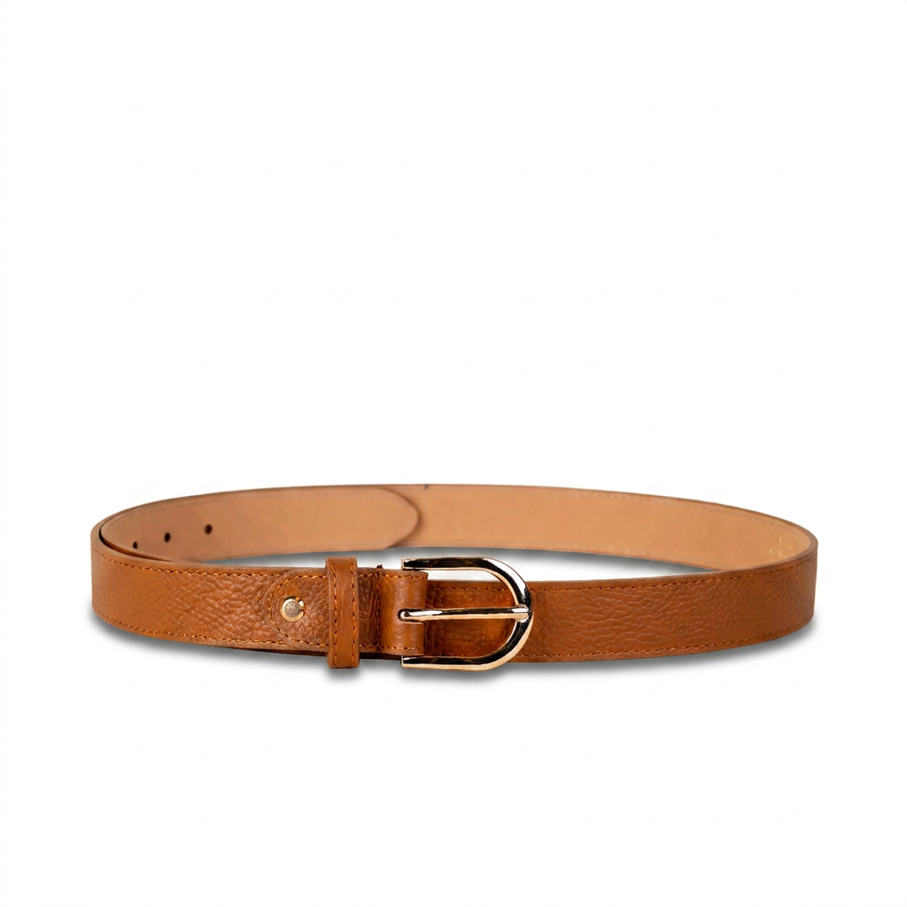 CINTURA IN PELLE MARTELLATA CLASSICA