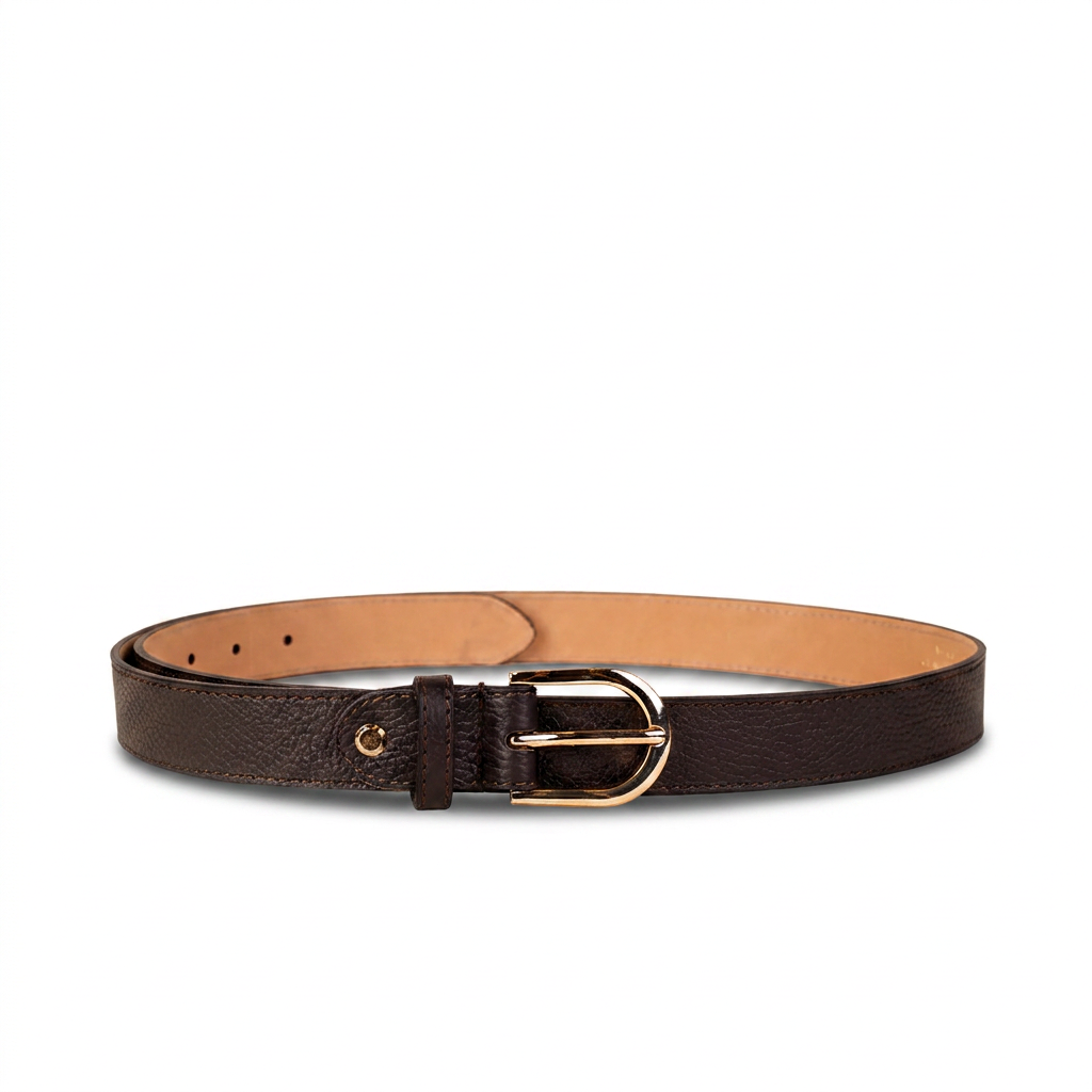 CINTURA IN PELLE MARTELLATA CLASSICA