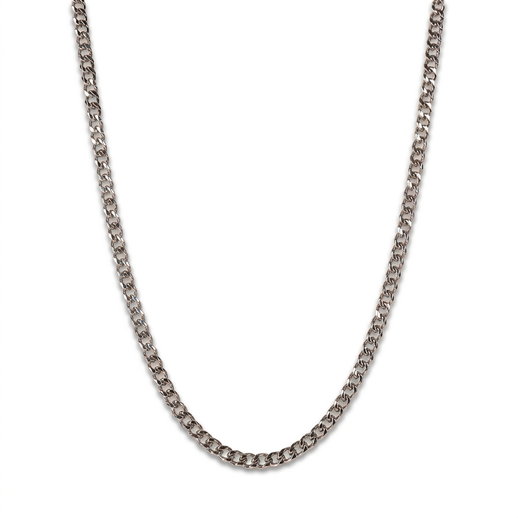 COLLANA A GIROCOLLO CATENA GRUMETTA CON MOSCHETTONE GRANDE
