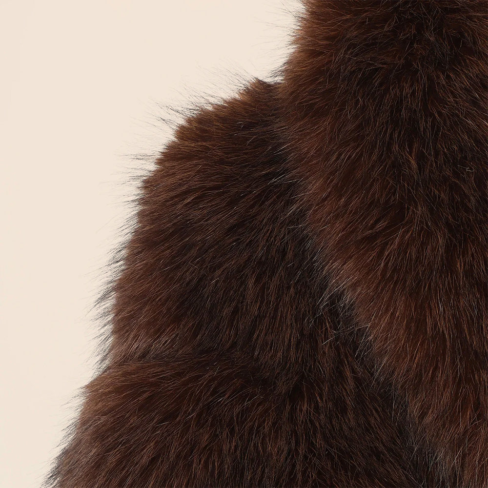 GIACCHINO IN ECOPELLICCIA CON COLLO VOLUMINOSO