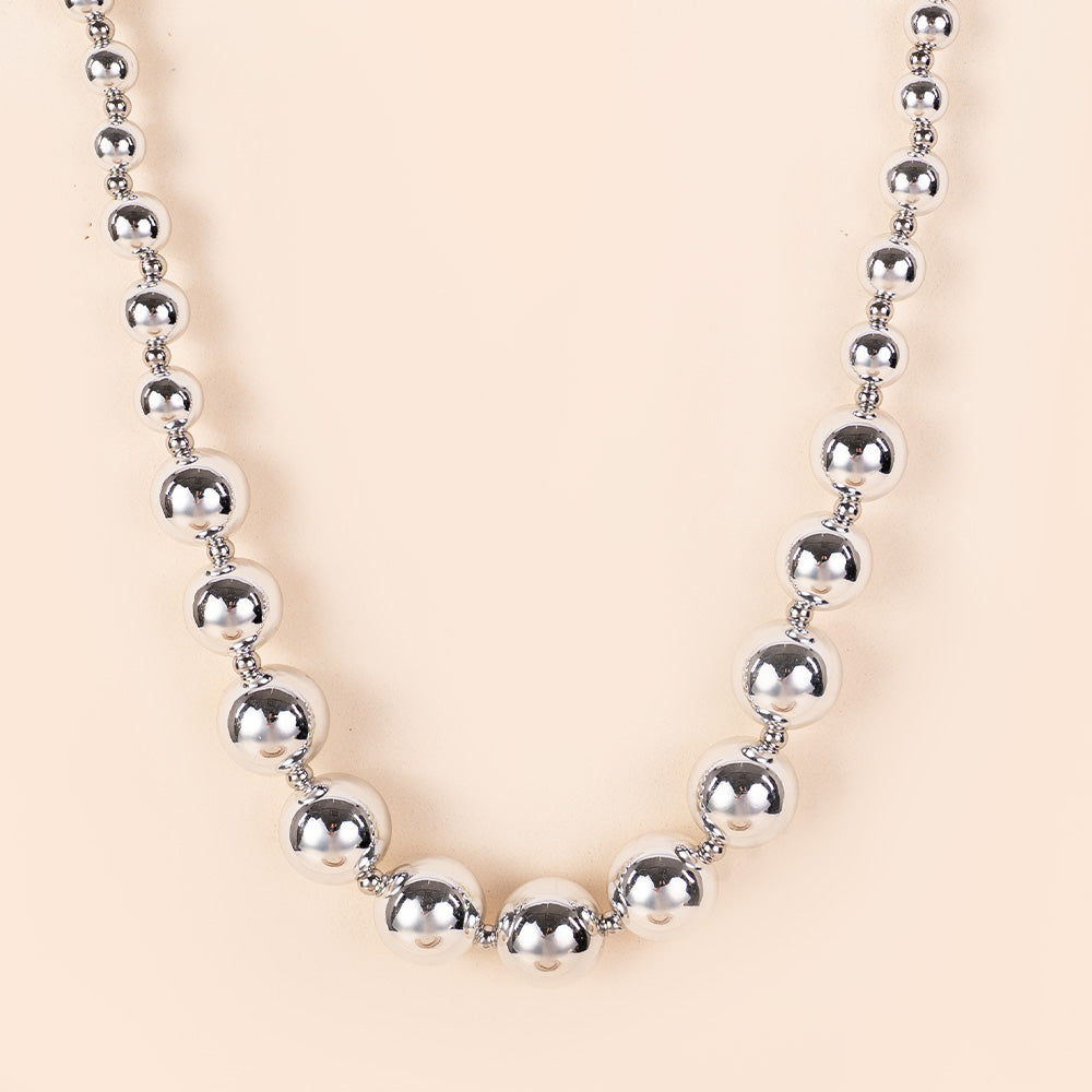 COLLANA GIROCOLLO CON SFERE CRESCENTI