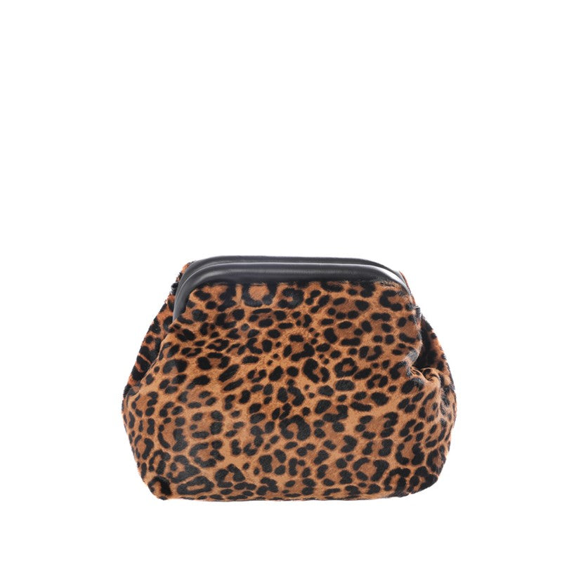 BORSA POCHETTE CLOCHE LEOPARDATA