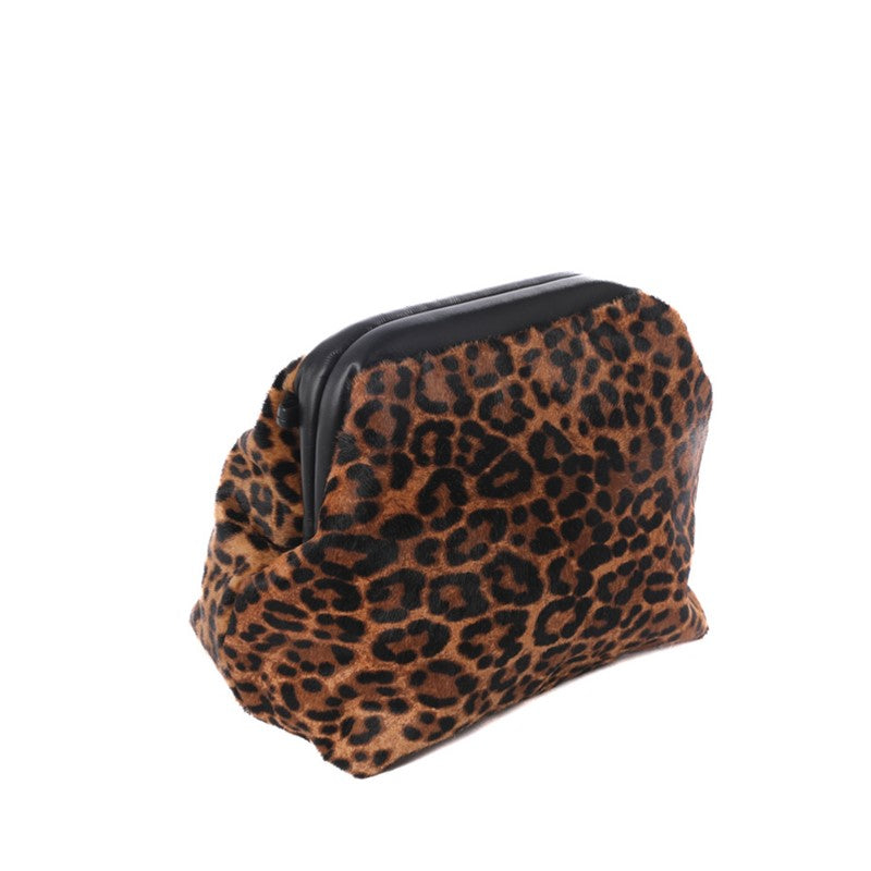 BORSA POCHETTE CLOCHE LEOPARDATA