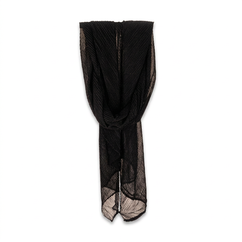 SCIARPA LEGGERA PLISSETTATA CON GLITTER