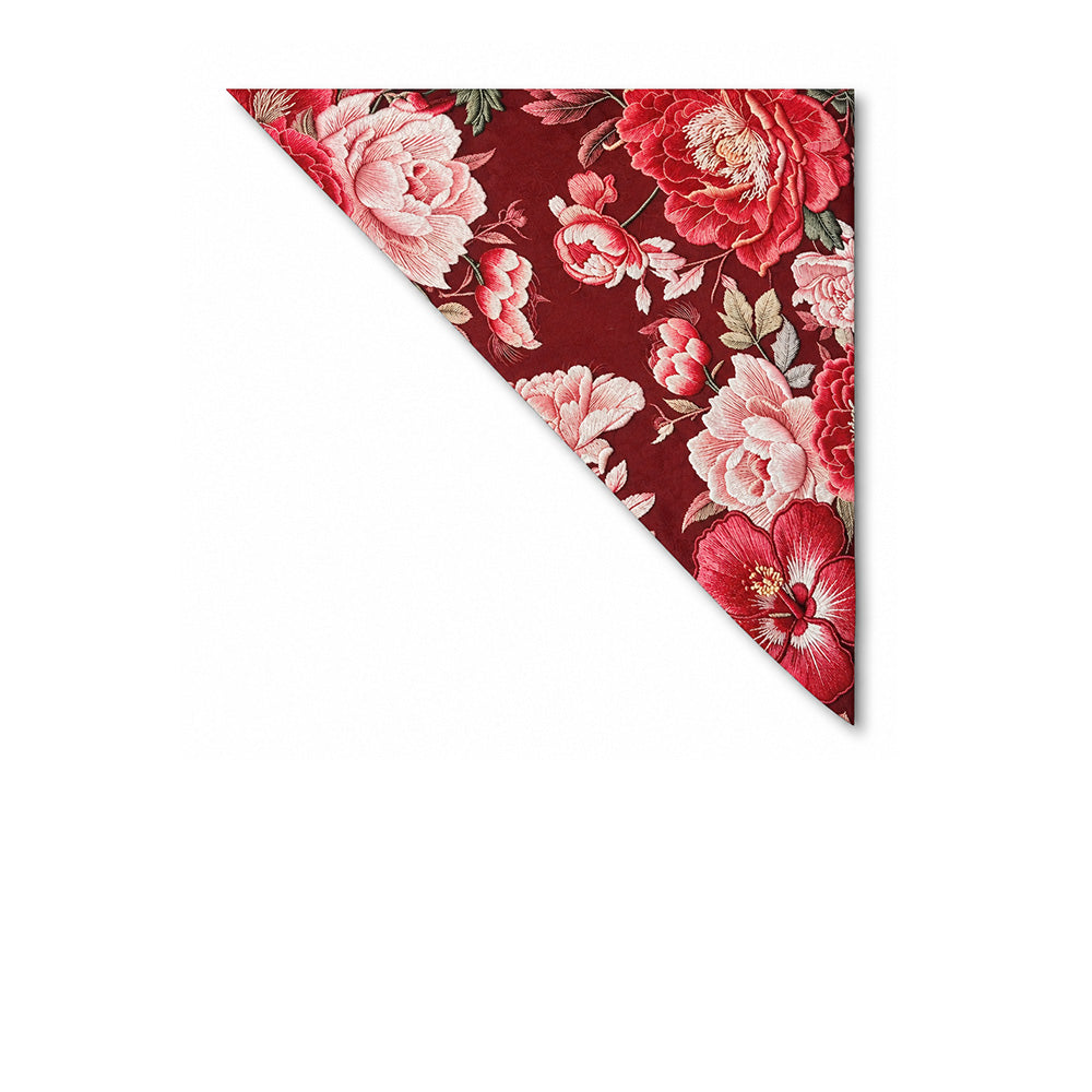 SCIARPA DOUBLEFACE CON FANTASIA FLOREALE