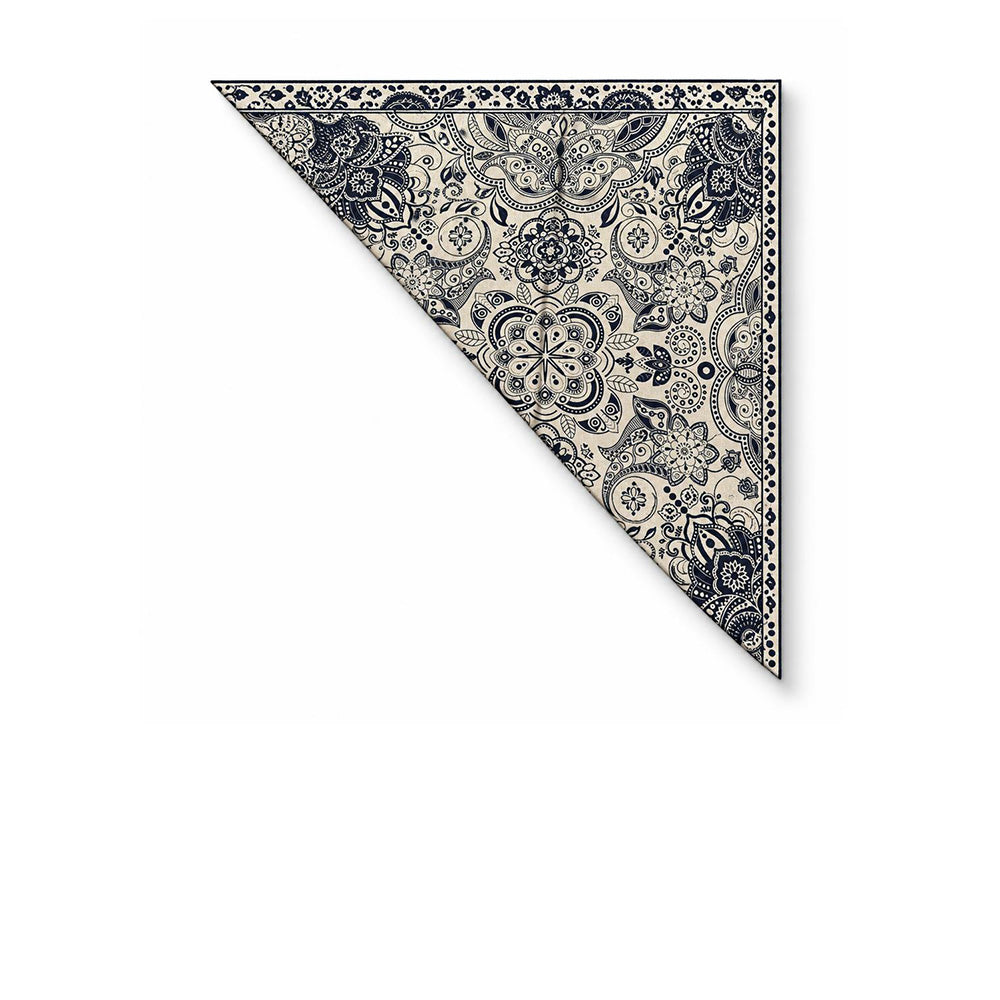 SCIARPA DOUBLEFACE CON FANTASIA FLOREALE STILE INDIANO
