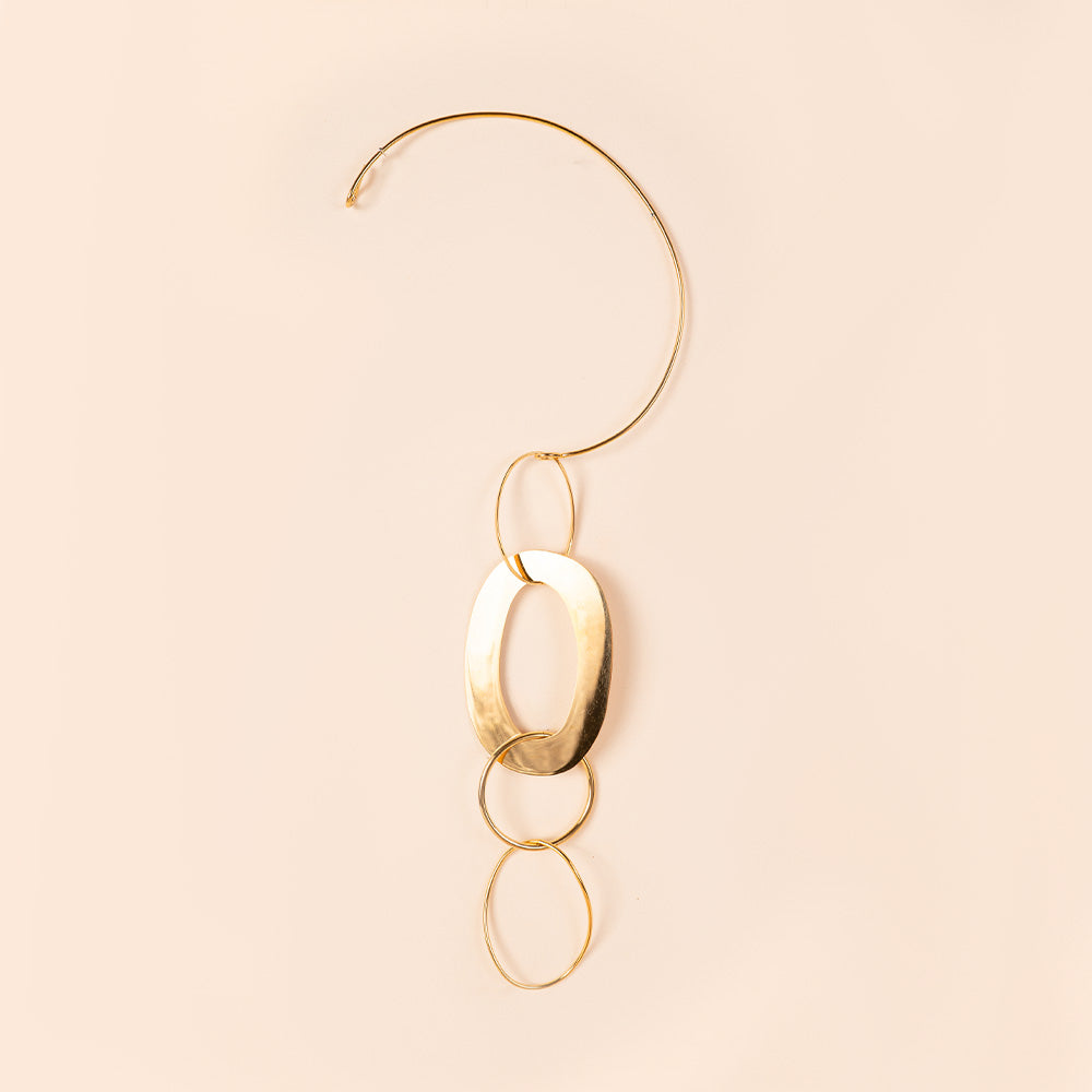 COLLANA CON STRUTTURA RIGIDA VERSATILE E  ANELLI GRANDI