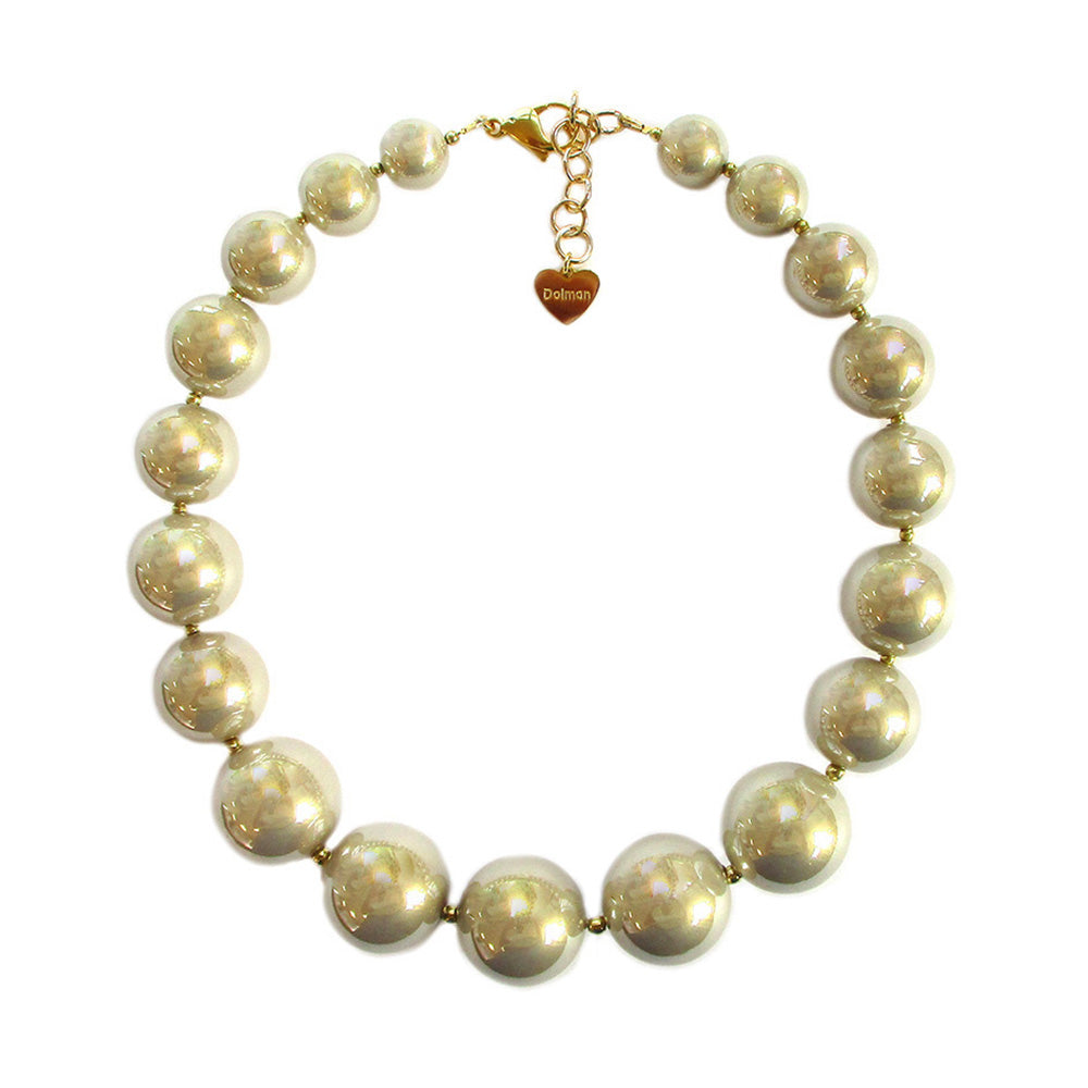 COLLANA GIROCOLLO CON PERLE CRESENTI AL CENTRO