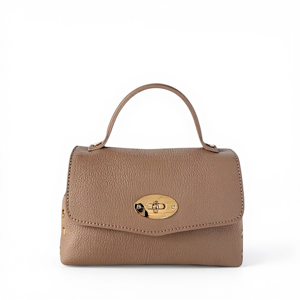 BORSA A MANO A POSTINA PICCOLA CON BORCHIE AI LATI