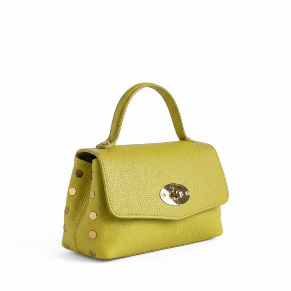 BORSA A MANO A POSTINA PICCOLA CON BORCHIE AI LATI