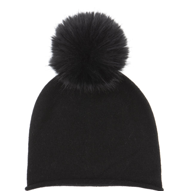 CAPPELLO A CUFFIA CON PON PON
