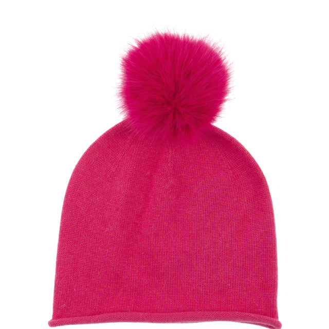CAPPELLO A CUFFIA CON PON PON
