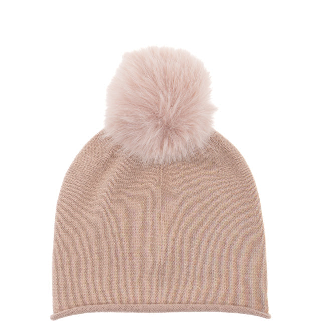 CAPPELLO A CUFFIA CON PON PON