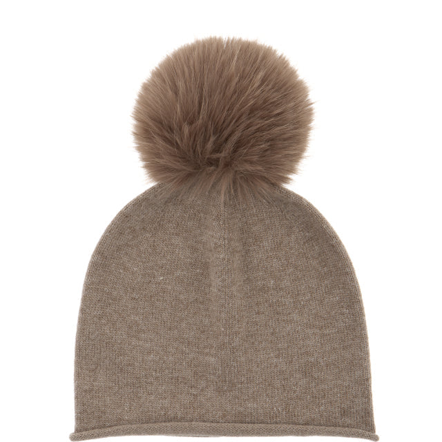 CAPPELLO A CUFFIA CON PON PON