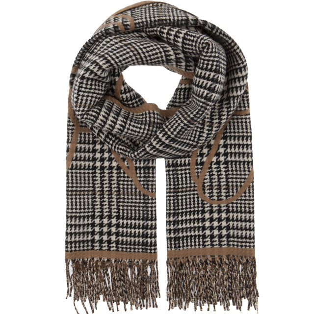 SCIARPA PIED DE POULE CON CANE