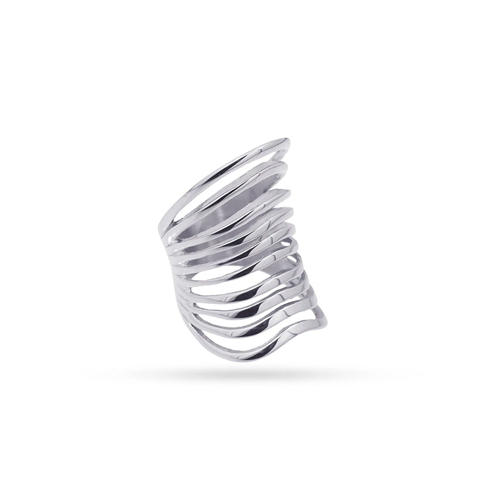 ANELLO A FASCIA CON LINEE CURVE
