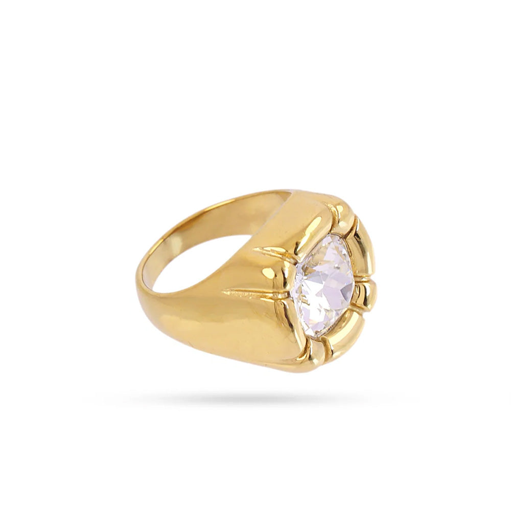 ANELLO CON STRASS GRANDE CENTRALE