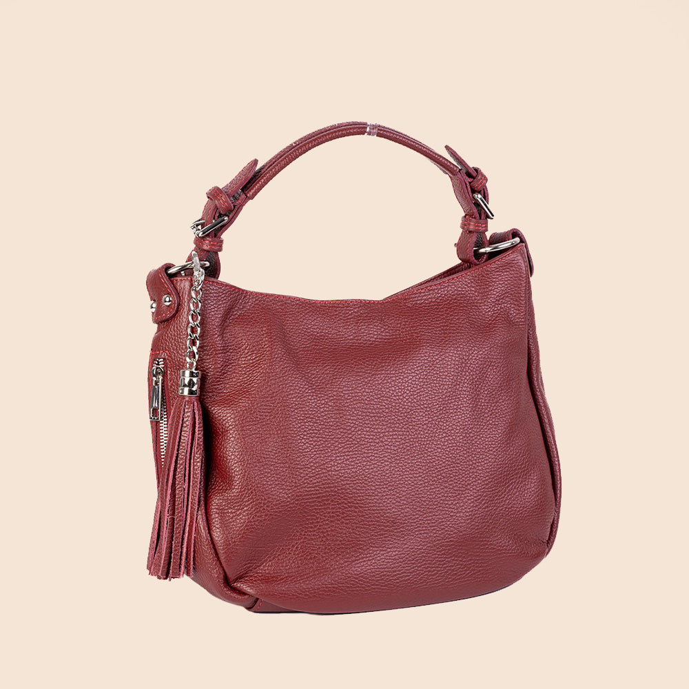 BORSA A SPALLA CON PENNAVCHIO LATERALE