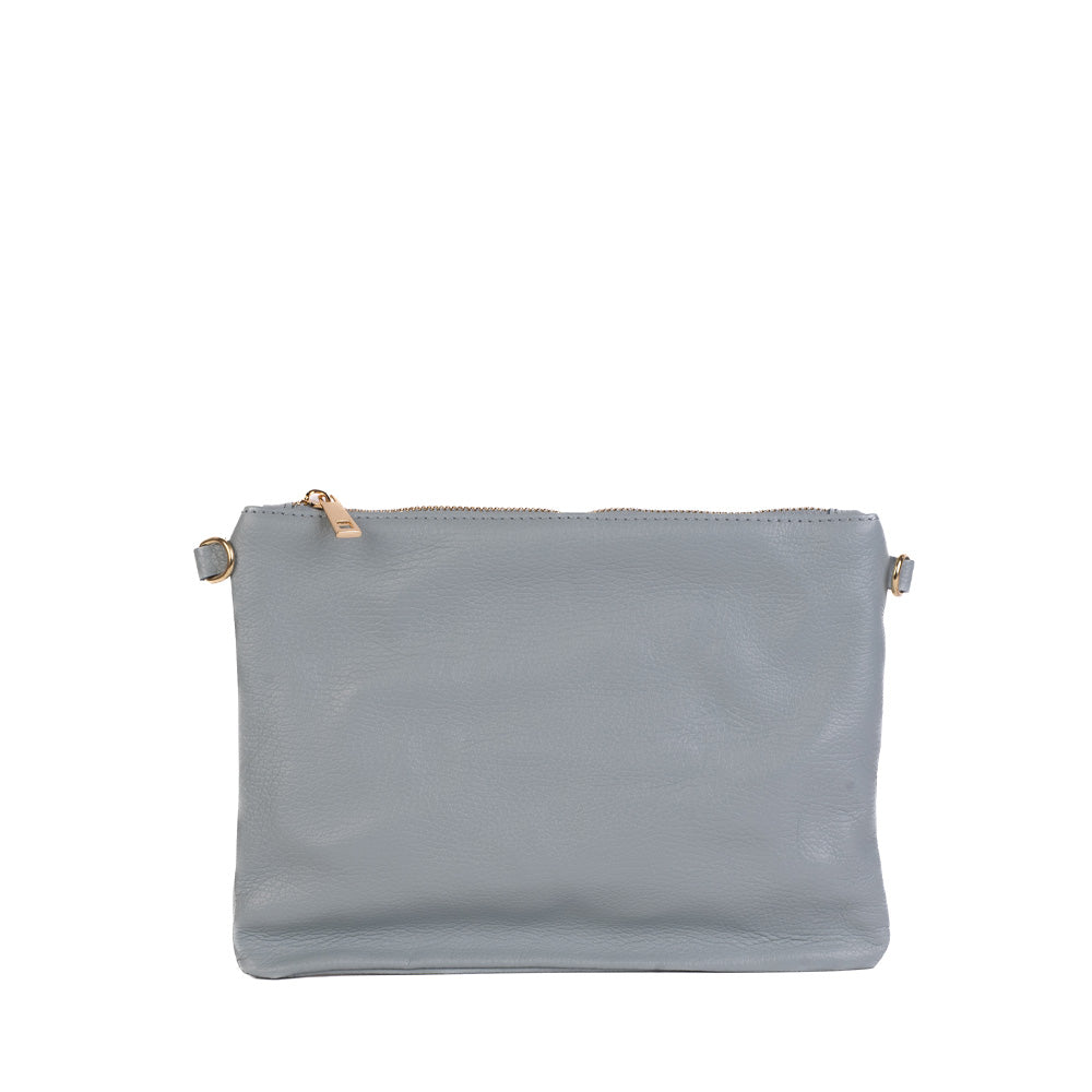 BORSA POCHETTE MEDIA RETTANGOLARE CLASSICA CON ZIP