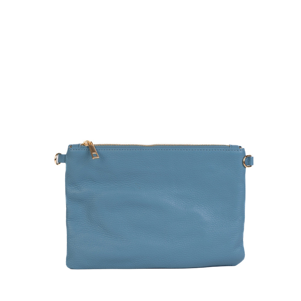 BORSA POCHETTE MEDIA RETTANGOLARE CLASSICA CON ZIP