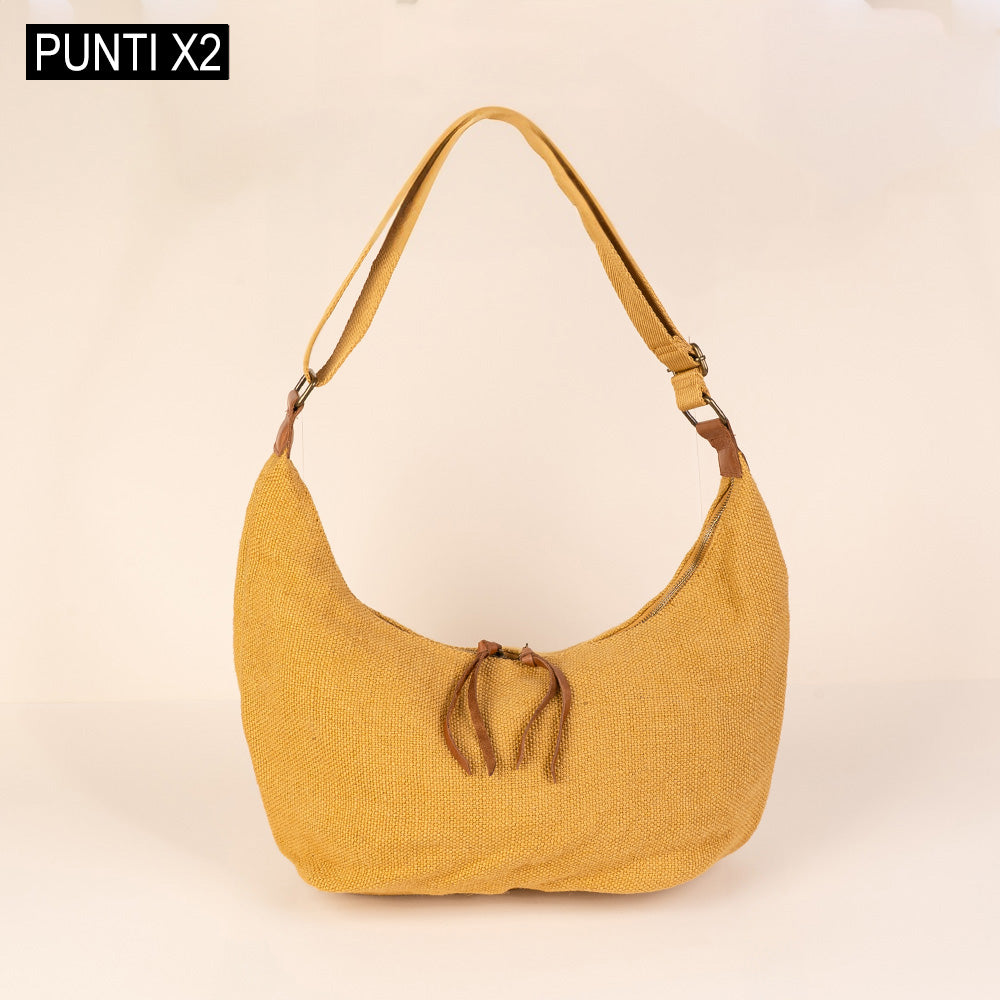 BORSA A SPALLA EFFETTO IUTA