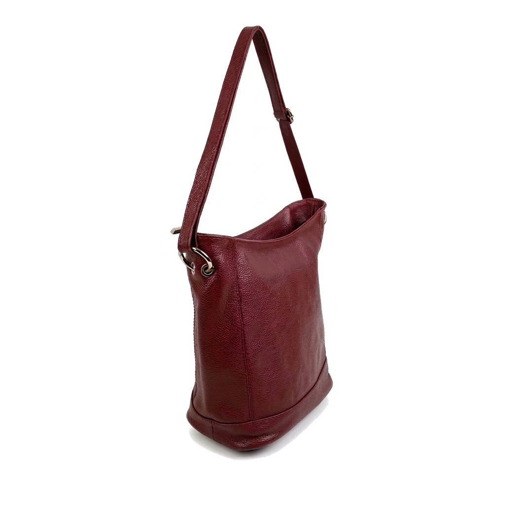 SHOULDER BAG WITH STITCHING ON THE SIDES