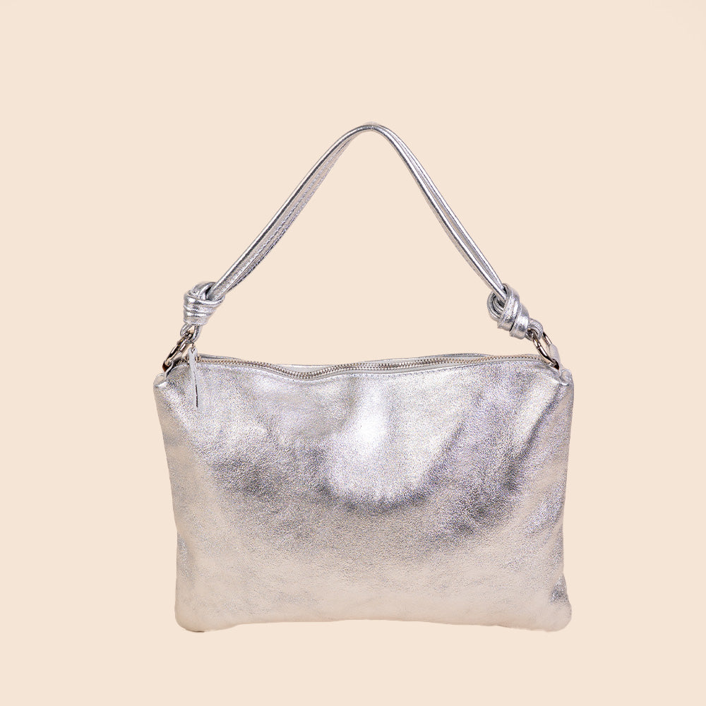 BORSA A SPALLA CON NODI AI MANICI
