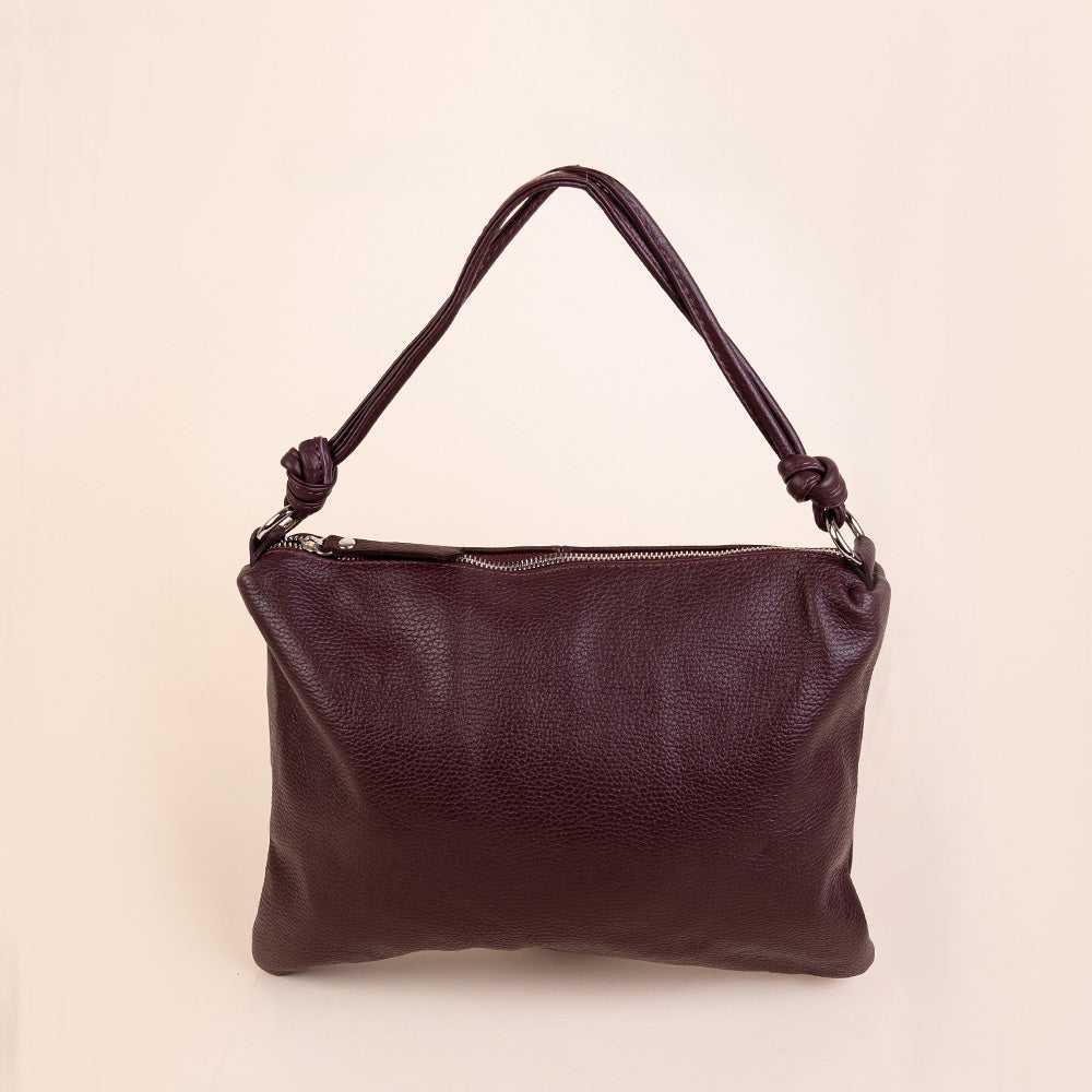BORSA A SPALLA CON NODI AI MANICI