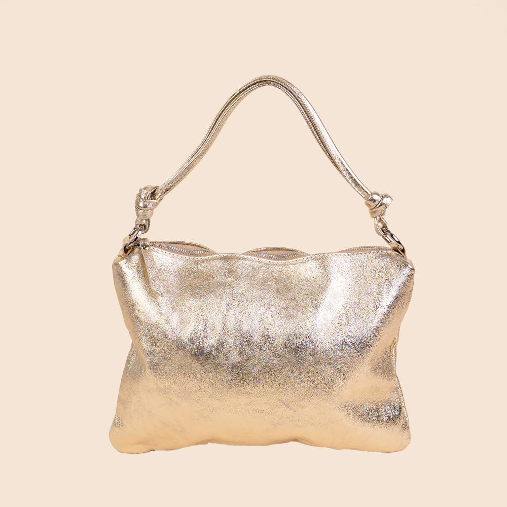 BORSA A SPALLA CON NODI AI MANICI