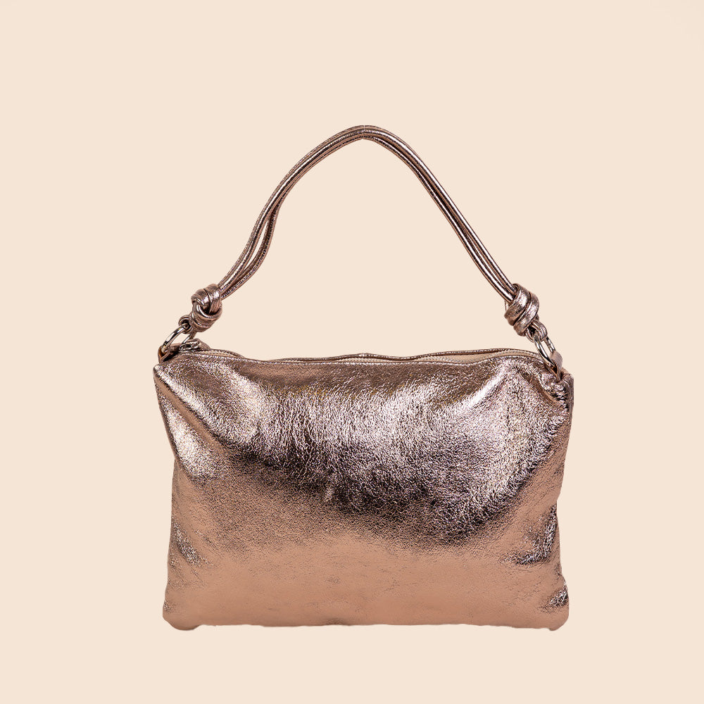 BORSA A SPALLA CON NODI AI MANICI