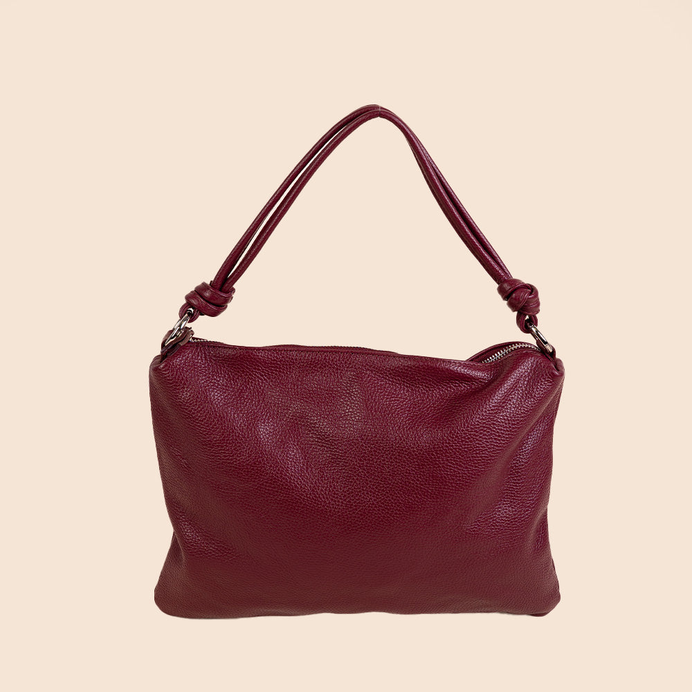 BORSA A SPALLA CON NODI AI MANICI