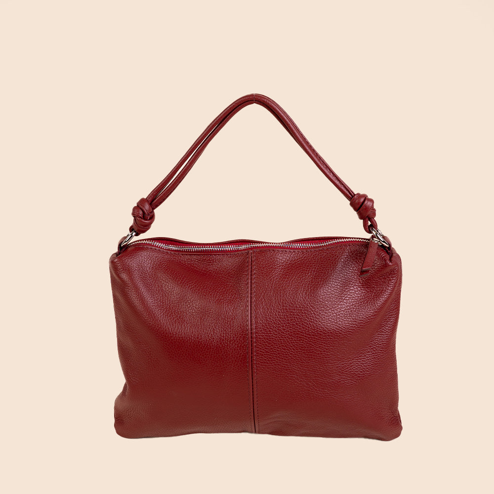 BORSA A SPALLA CON NODI AI MANICI