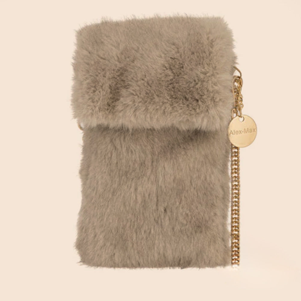 BORSA A TRACOLLA IN ECO PELLICCIA