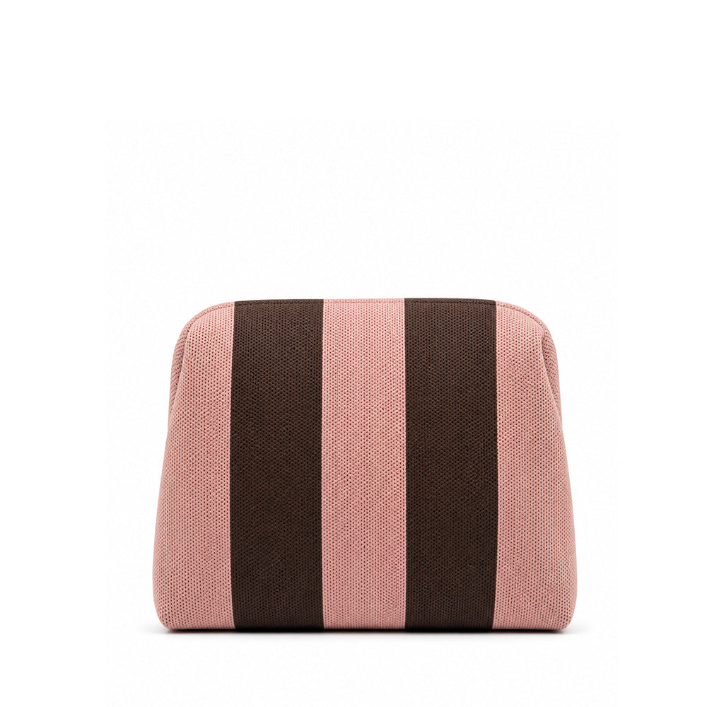 BORSA POCHETTE A STRISCE VERTICALI