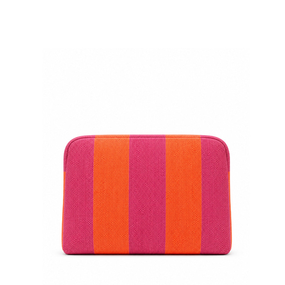 BORSA POCHETTE A STRISCE VERTICALI