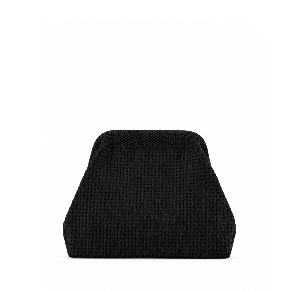 BORSA POCHETTE EFFETTO INTRECCIATA