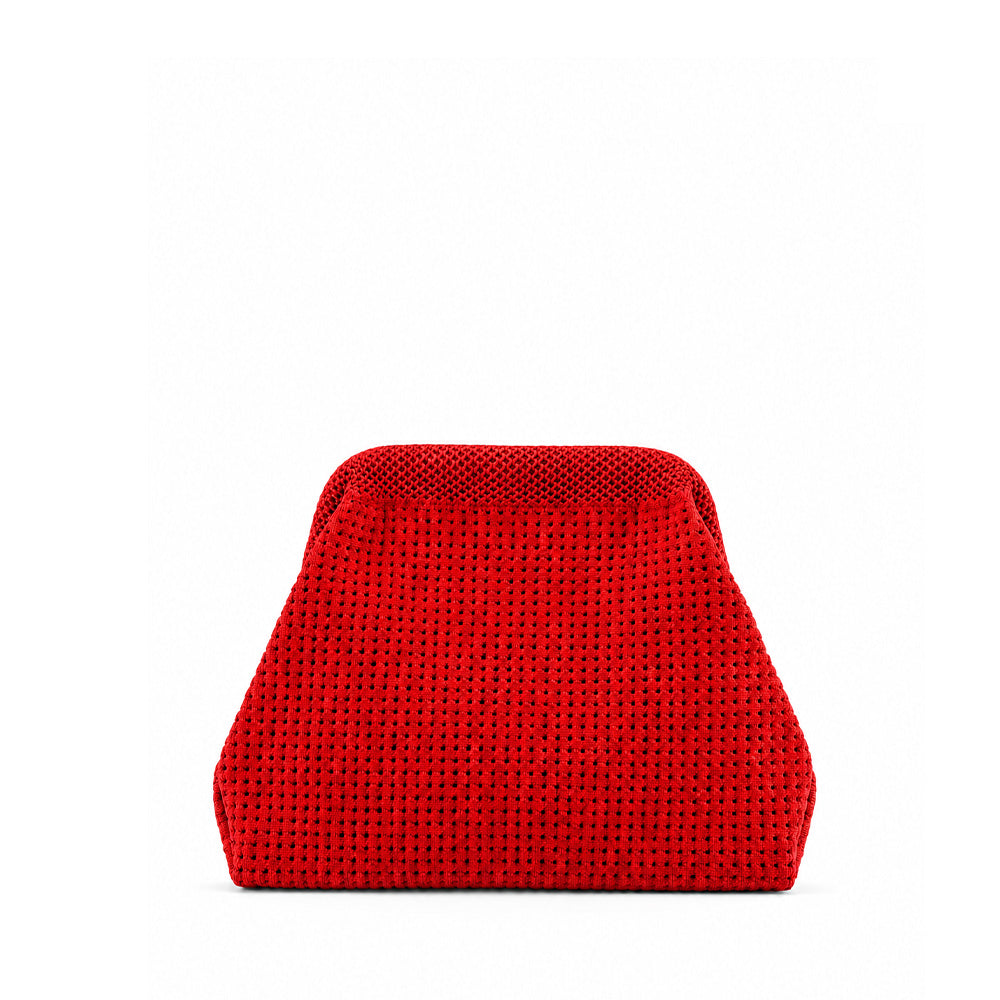 BORSA POCHETTE EFFETTO INTRECCIATA