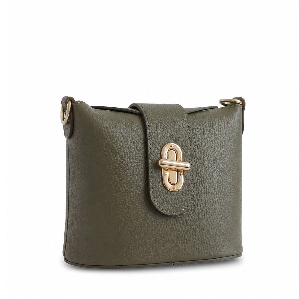 BORSA POCHETTE A SECCHIELLO CON CHIUSURA A GIRELLO