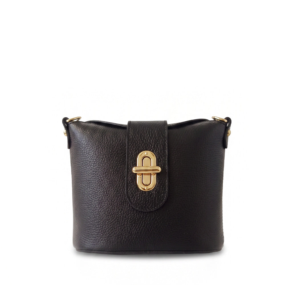 BORSA POCHETTE A SECCHIELLO CON CHIUSURA A GIRELLO