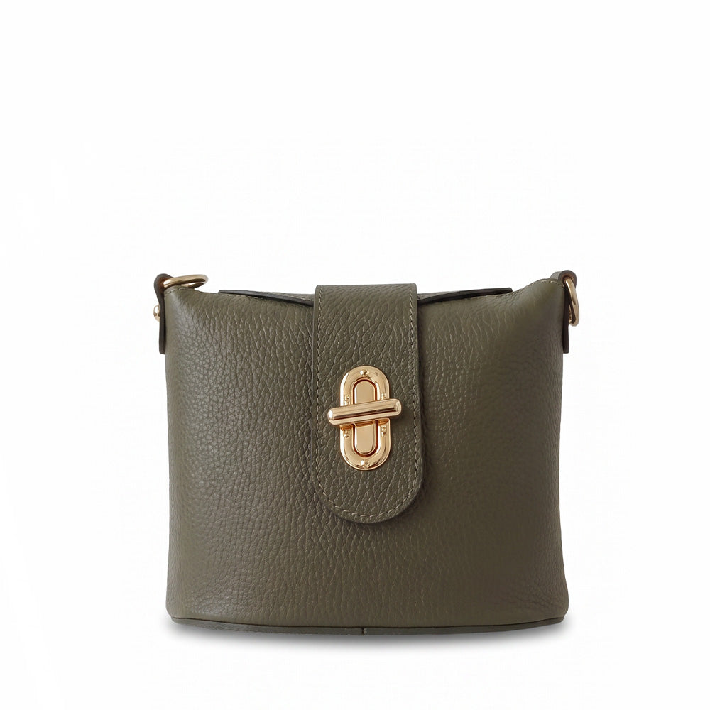 BORSA POCHETTE A SECCHIELLO CON CHIUSURA A GIRELLO