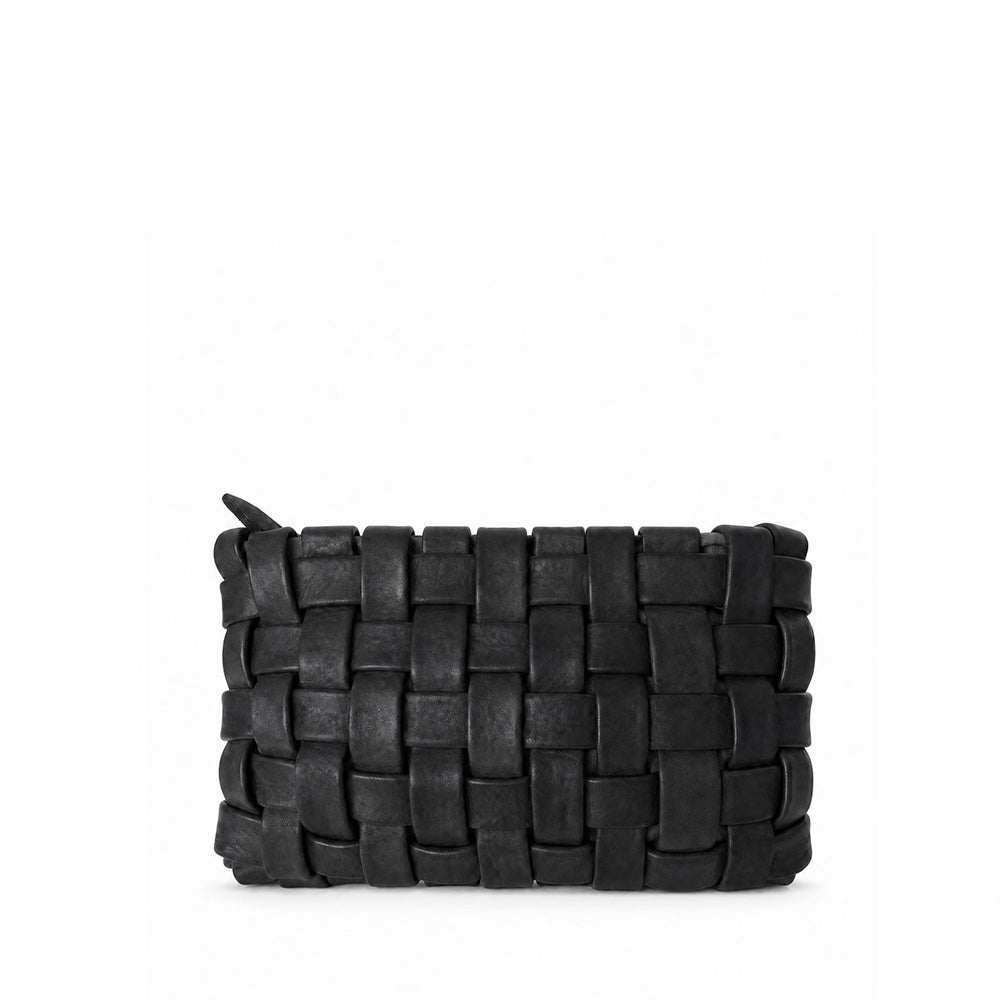 BORSA POCHETTE INTRECCIATA IN LEATHER