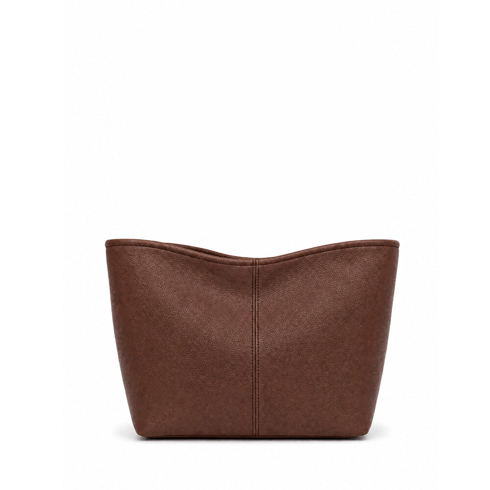 BORSA A MANO  RETTANGOLARE CON MANICO CORTO E TRACOLLA