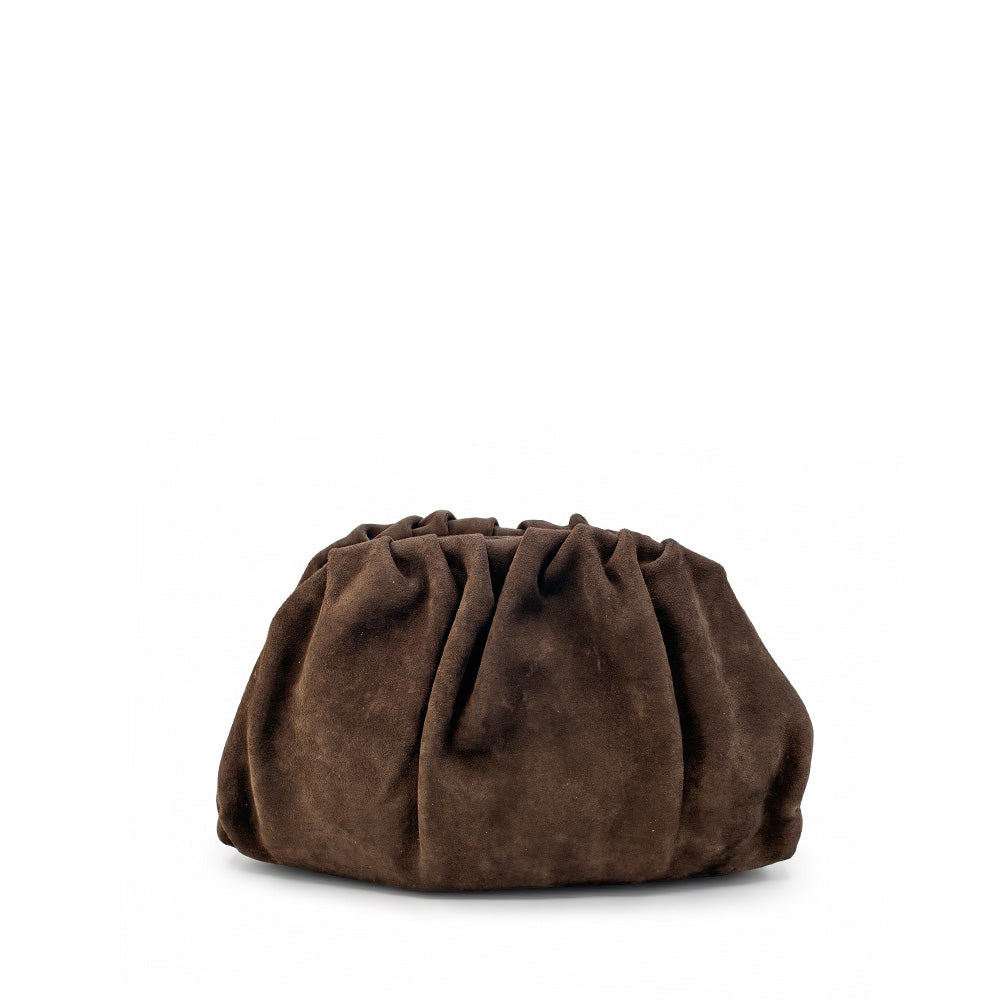 BORSA A SPALLA CAMOSCIO E TRACOLLA CON CATENA