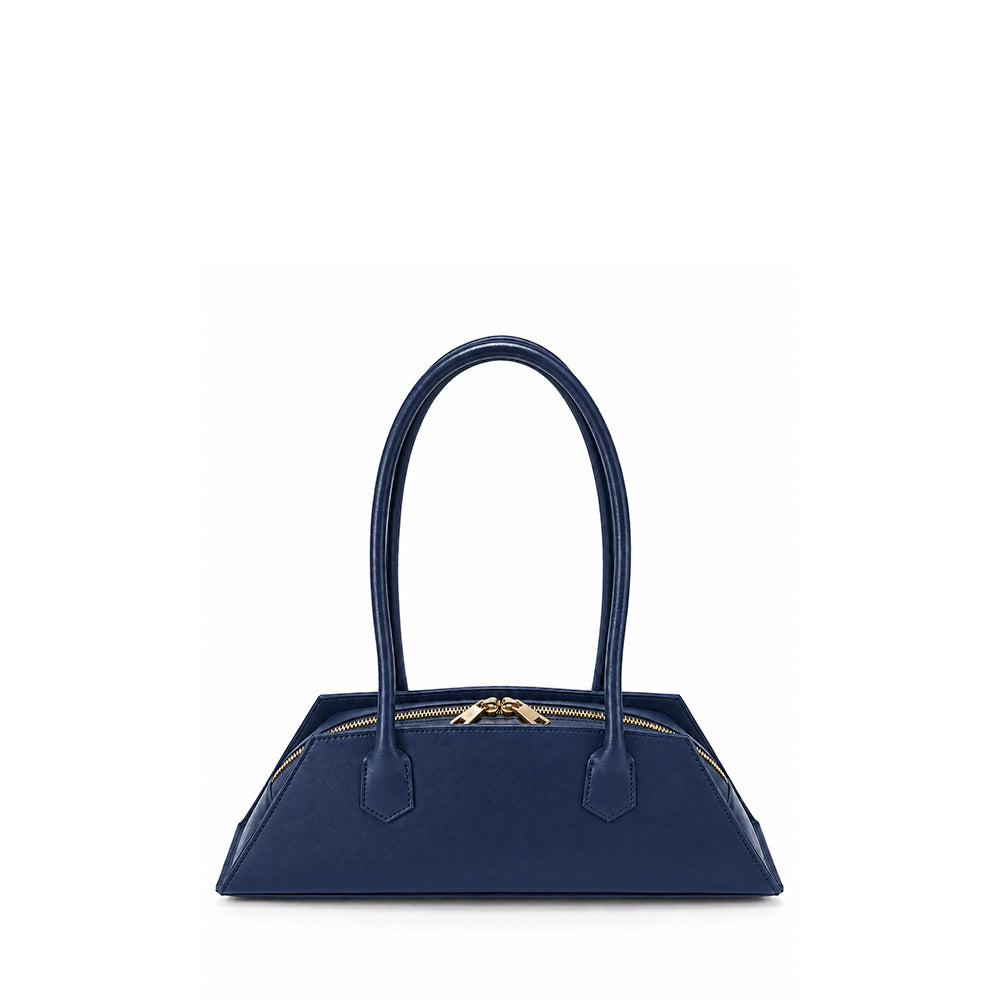BORSA A SPALLA TRAPEZOIDALE CON STRUTTURA RIGIDA