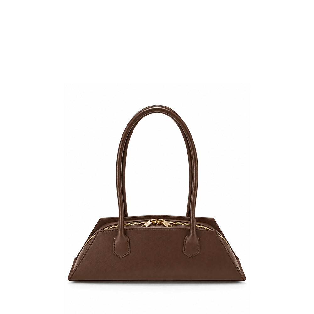 BORSA A SPALLA TRAPEZOIDALE CON STRUTTURA RIGIDA