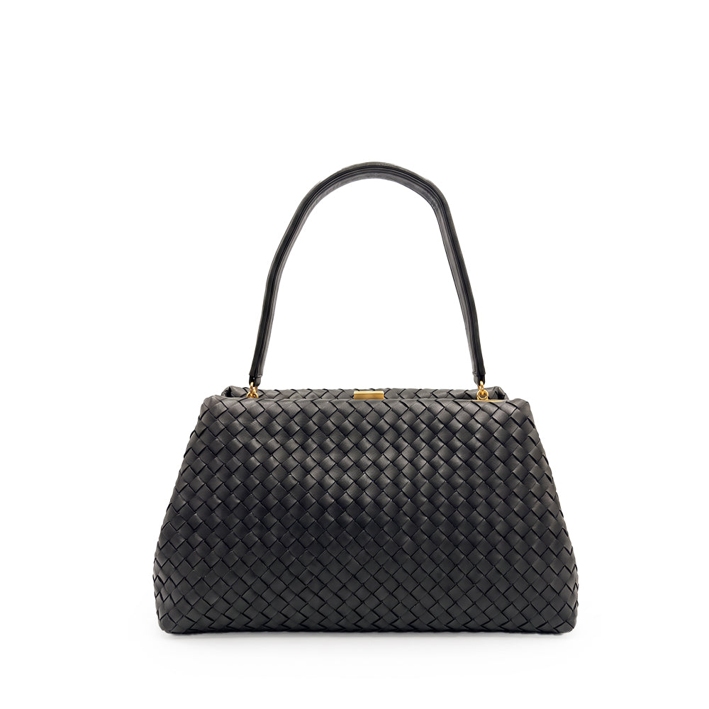 BORSA A MANO CON TEXTURE TRECCIATA
