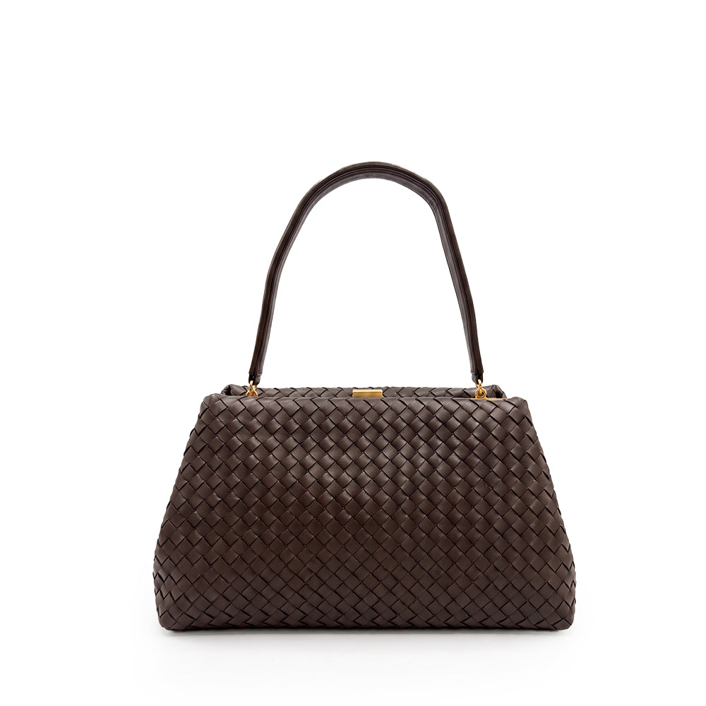 BORSA A MANO CON TEXTURE TRECCIATA