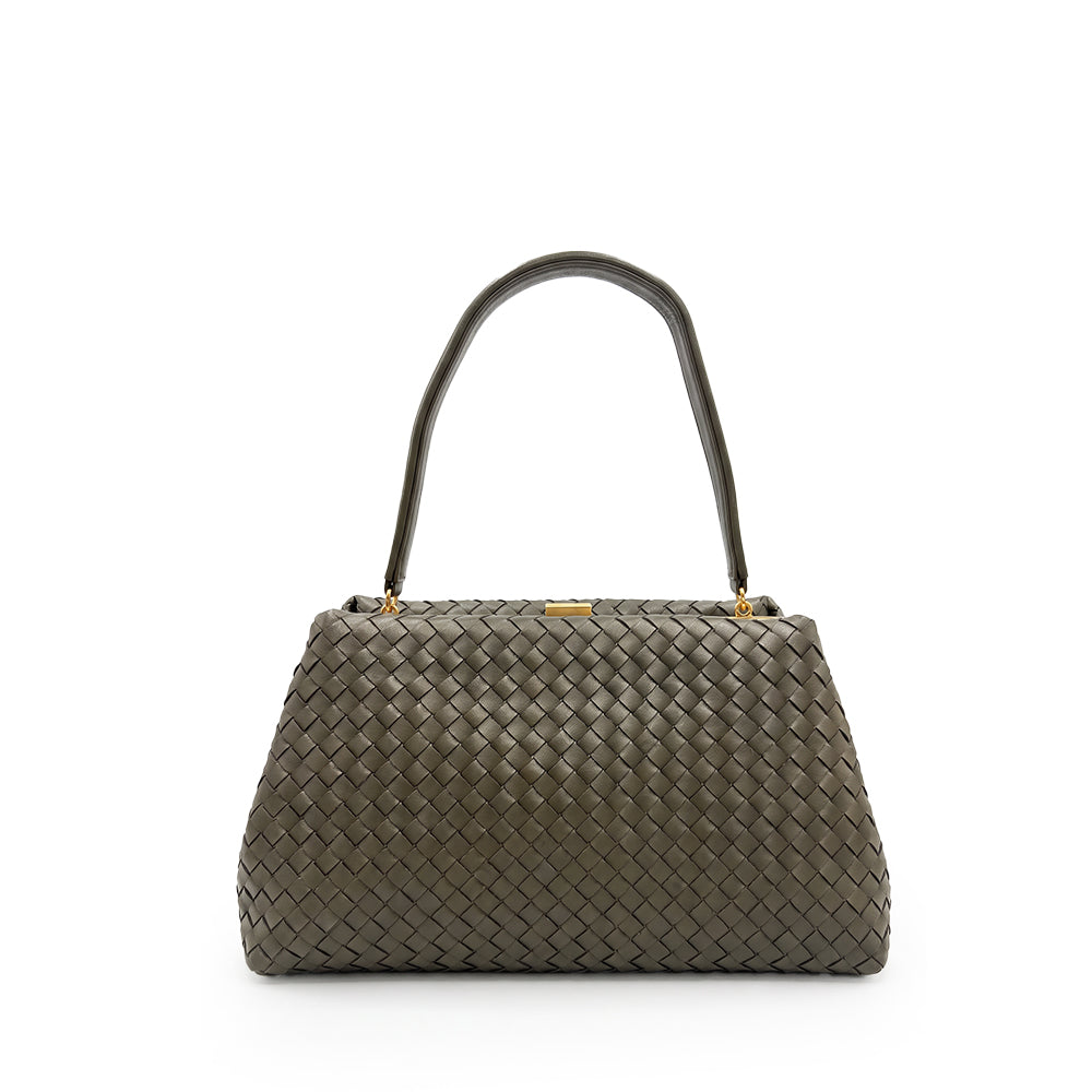 BORSA A MANO CON TEXTURE TRECCIATA